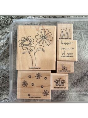 Stampin’ Up! Because of You 2006 Set of 6 Stamps Retired